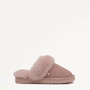 cloud street winter luxe – shearling cozy mule
